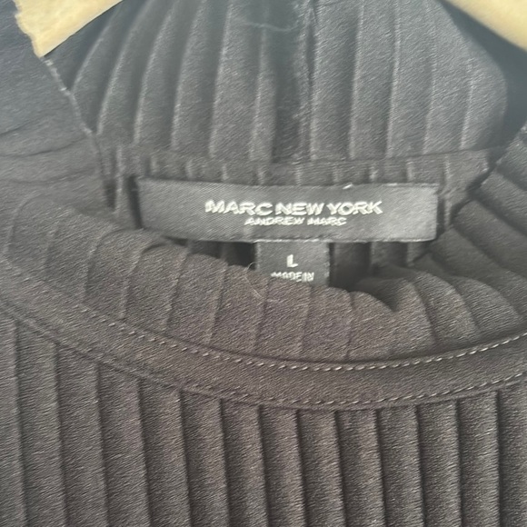 Marc New York Black Ribbed Boxy Blouse - Picture 2 of 4